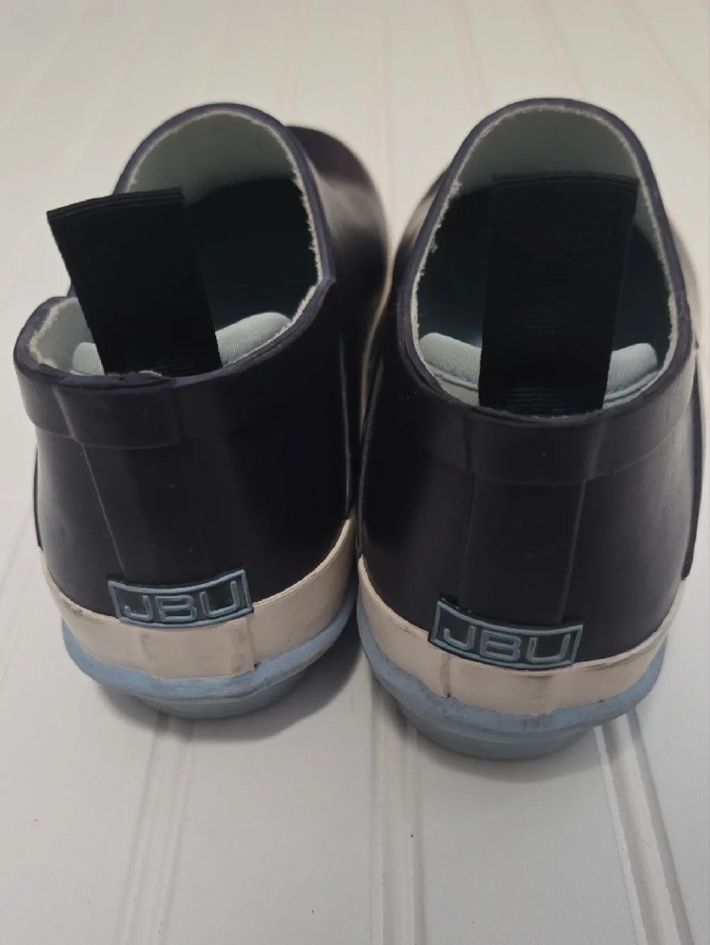 [5x$20] JBU Navy Slip-On Rain Clog / Size 9